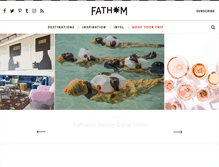 Tablet Screenshot of fathomaway.com